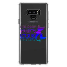 DistinctInk® Clear Shockproof Hybrid Case for Apple iPhone / Samsung Galaxy / Google Pixel - I'm Done Adulting Let's Be Mermaids
