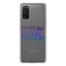 DistinctInk® Clear Shockproof Hybrid Case for Apple iPhone / Samsung Galaxy / Google Pixel - I'm Done Adulting Let's Be Mermaids