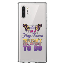 DistinctInk® Clear Shockproof Hybrid Case for Apple iPhone / Samsung Galaxy / Google Pixel - I'm a Fairy Princess Can't Tell Me What To Do