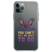 DistinctInk® Clear Shockproof Hybrid Case for Apple iPhone / Samsung Galaxy / Google Pixel - I'm a Fairy Princess Can't Tell Me What To Do