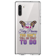 DistinctInk® Clear Shockproof Hybrid Case for Apple iPhone / Samsung Galaxy / Google Pixel - I'm a Fairy Princess Can't Tell Me What To Do