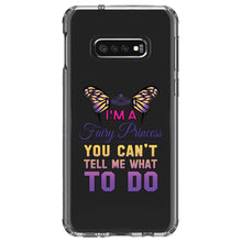 DistinctInk® Clear Shockproof Hybrid Case for Apple iPhone / Samsung Galaxy / Google Pixel - I'm a Fairy Princess Can't Tell Me What To Do