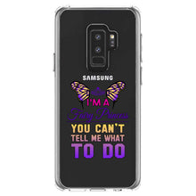 DistinctInk® Clear Shockproof Hybrid Case for Apple iPhone / Samsung Galaxy / Google Pixel - I'm a Fairy Princess Can't Tell Me What To Do