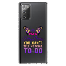 DistinctInk® Clear Shockproof Hybrid Case for Apple iPhone / Samsung Galaxy / Google Pixel - I'm a Fairy Princess Can't Tell Me What To Do