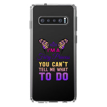 DistinctInk® Clear Shockproof Hybrid Case for Apple iPhone / Samsung Galaxy / Google Pixel - I'm a Fairy Princess Can't Tell Me What To Do