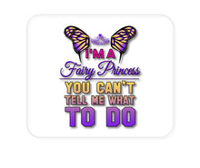 DistinctInk Custom Foam Rubber Mouse Pad - 1/4" Thick - I'm a Fairy Princess Can't Tell Me What To Do