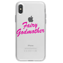 DistinctInk® Clear Shockproof Hybrid Case for Apple iPhone / Samsung Galaxy / Google Pixel - Fairy Godmother