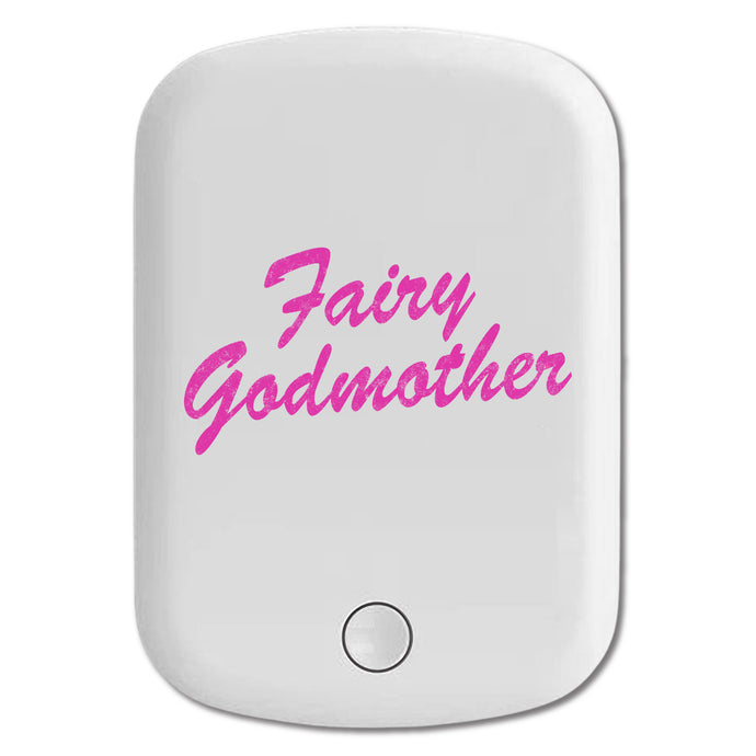 DistinctInk Magnetic Battery Pack, Wireless Portable Charger with USB-C Cable, Compatible with MagSafe iPhone 14 / 13 / 12 Series - Fairy Godmother