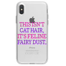 DistinctInk® Clear Shockproof Hybrid Case for Apple iPhone / Samsung Galaxy / Google Pixel - This Isn't Cat Hair It's Feline Fairy Dust