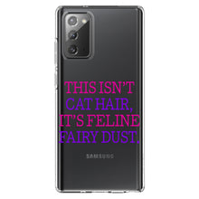 DistinctInk® Clear Shockproof Hybrid Case for Apple iPhone / Samsung Galaxy / Google Pixel - This Isn't Cat Hair It's Feline Fairy Dust