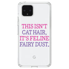 DistinctInk® Clear Shockproof Hybrid Case for Apple iPhone / Samsung Galaxy / Google Pixel - This Isn't Cat Hair It's Feline Fairy Dust