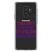 DistinctInk® Clear Shockproof Hybrid Case for Apple iPhone / Samsung Galaxy / Google Pixel - This Isn't Cat Hair It's Feline Fairy Dust