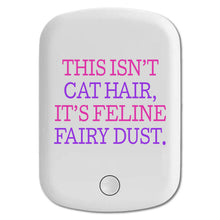 DistinctInk Magnetic Battery Pack, Wireless Portable Charger with USB-C Cable, Compatible with MagSafe iPhone 14 / 13 / 12 Series - This Isn't Cat Hair It's Feline Fairy Dust