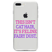DistinctInk® Clear Shockproof Hybrid Case for Apple iPhone / Samsung Galaxy / Google Pixel - This Isn't Cat Hair It's Feline Fairy Dust