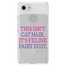 DistinctInk® Clear Shockproof Hybrid Case for Apple iPhone / Samsung Galaxy / Google Pixel - This Isn't Cat Hair It's Feline Fairy Dust