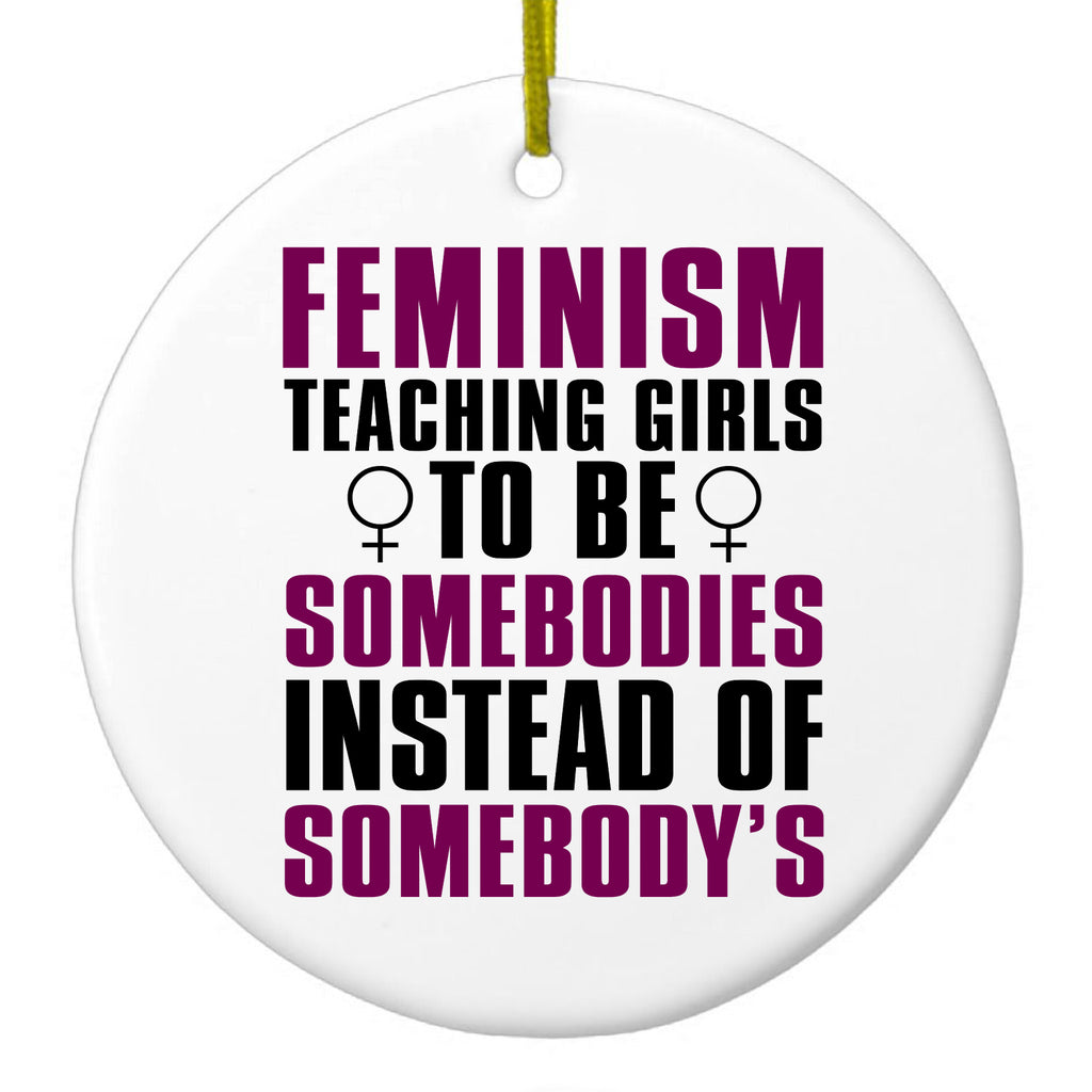 Somebodies vs Somebody's Ceramic Ornament