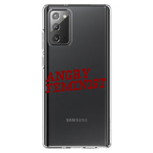 DistinctInk® Clear Shockproof Hybrid Case for Apple iPhone / Samsung Galaxy / Google Pixel - Angry Feminist