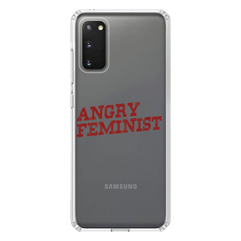 Angry Feminist Clear Shockproof iPhone Case, view 14