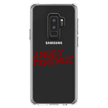 DistinctInk® Clear Shockproof Hybrid Case for Apple iPhone / Samsung Galaxy / Google Pixel - Angry Feminist