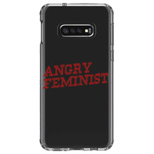 DistinctInk® Clear Shockproof Hybrid Case for Apple iPhone / Samsung Galaxy / Google Pixel - Angry Feminist