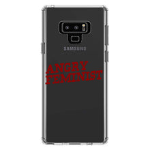 DistinctInk® Clear Shockproof Hybrid Case for Apple iPhone / Samsung Galaxy / Google Pixel - Angry Feminist
