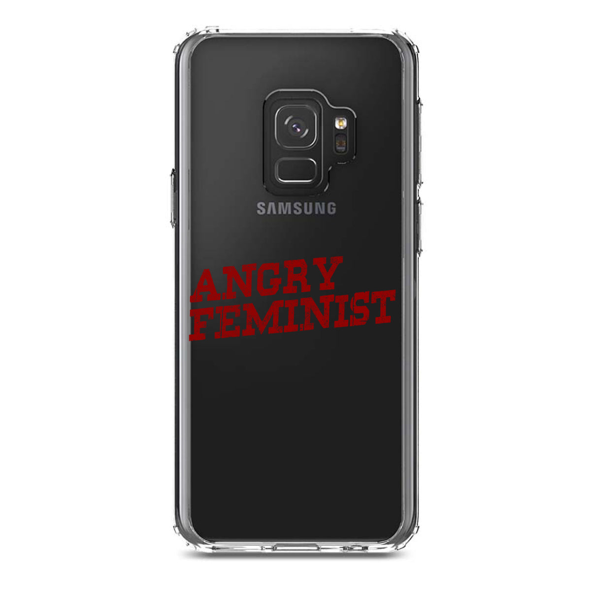 Angry Feminist Clear Shockproof iPhone Case, view 19