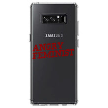 DistinctInk® Clear Shockproof Hybrid Case for Apple iPhone / Samsung Galaxy / Google Pixel - Angry Feminist