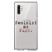 DistinctInk® Clear Shockproof Hybrid Case for Apple iPhone / Samsung Galaxy / Google Pixel - Feminist as F%ck