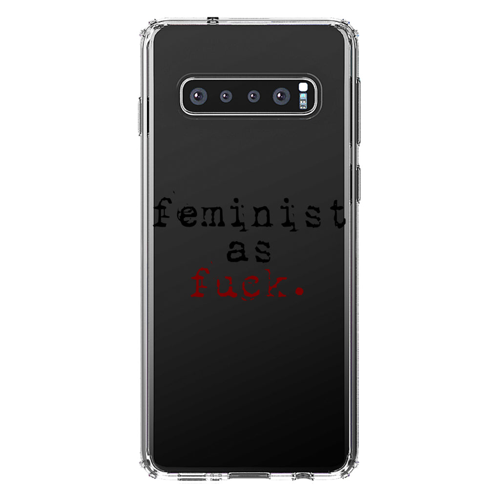Feminist as F%ck Clear Shockproof iPhone Case, view 16