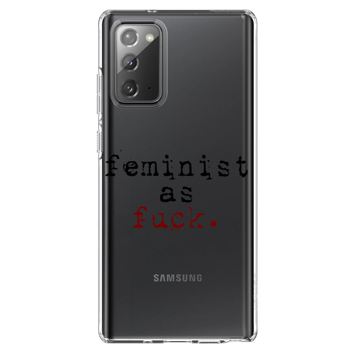 Feminist as F%ck Clear Shockproof iPhone Case, view 7