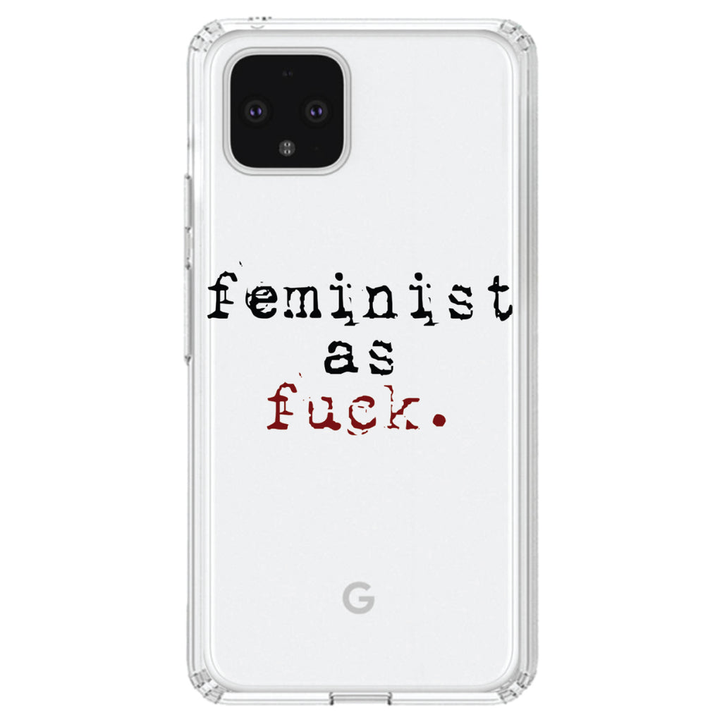 Feminist as F%ck Clear Shockproof iPhone Case, view 23