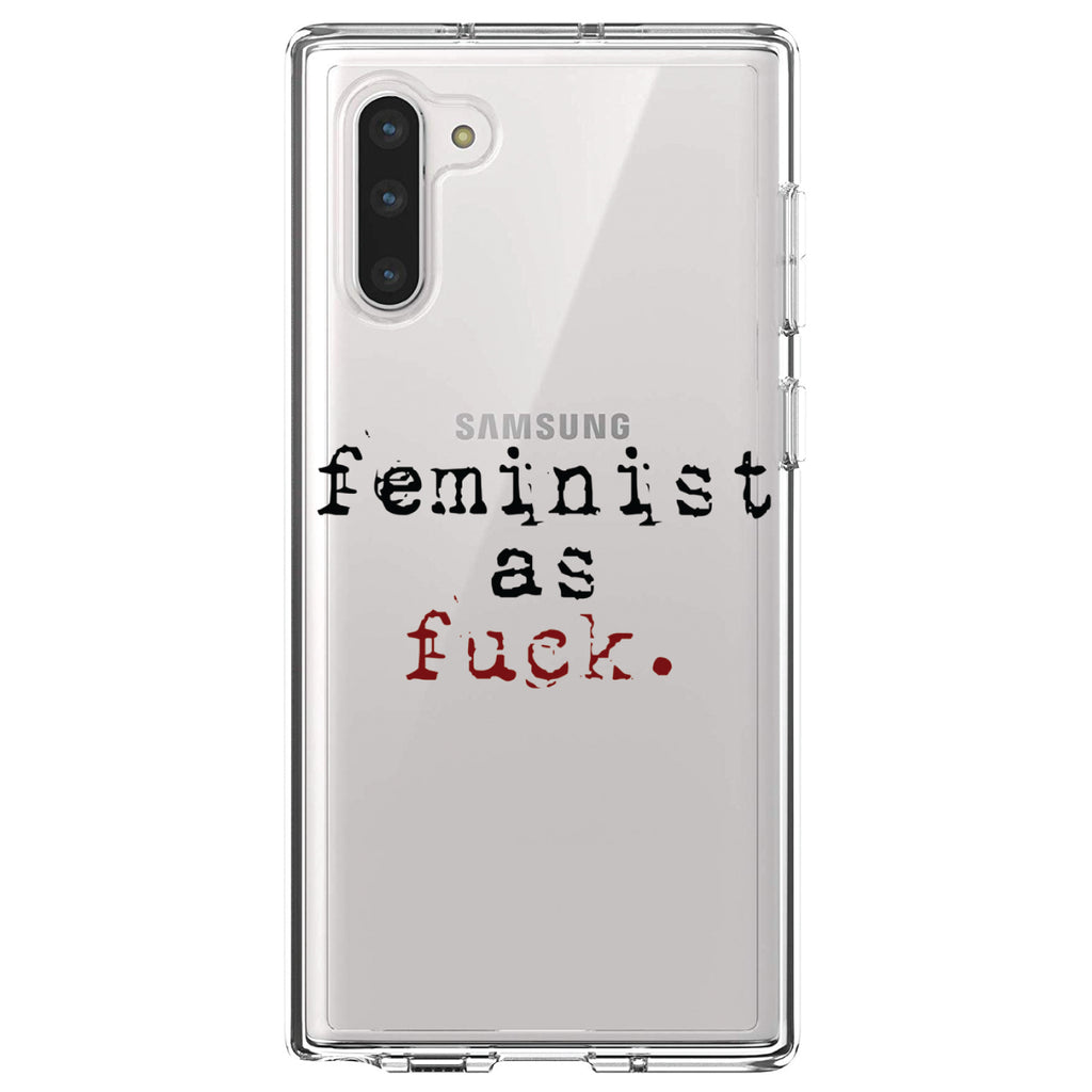 Feminist as F%ck Clear Shockproof iPhone Case, view 9