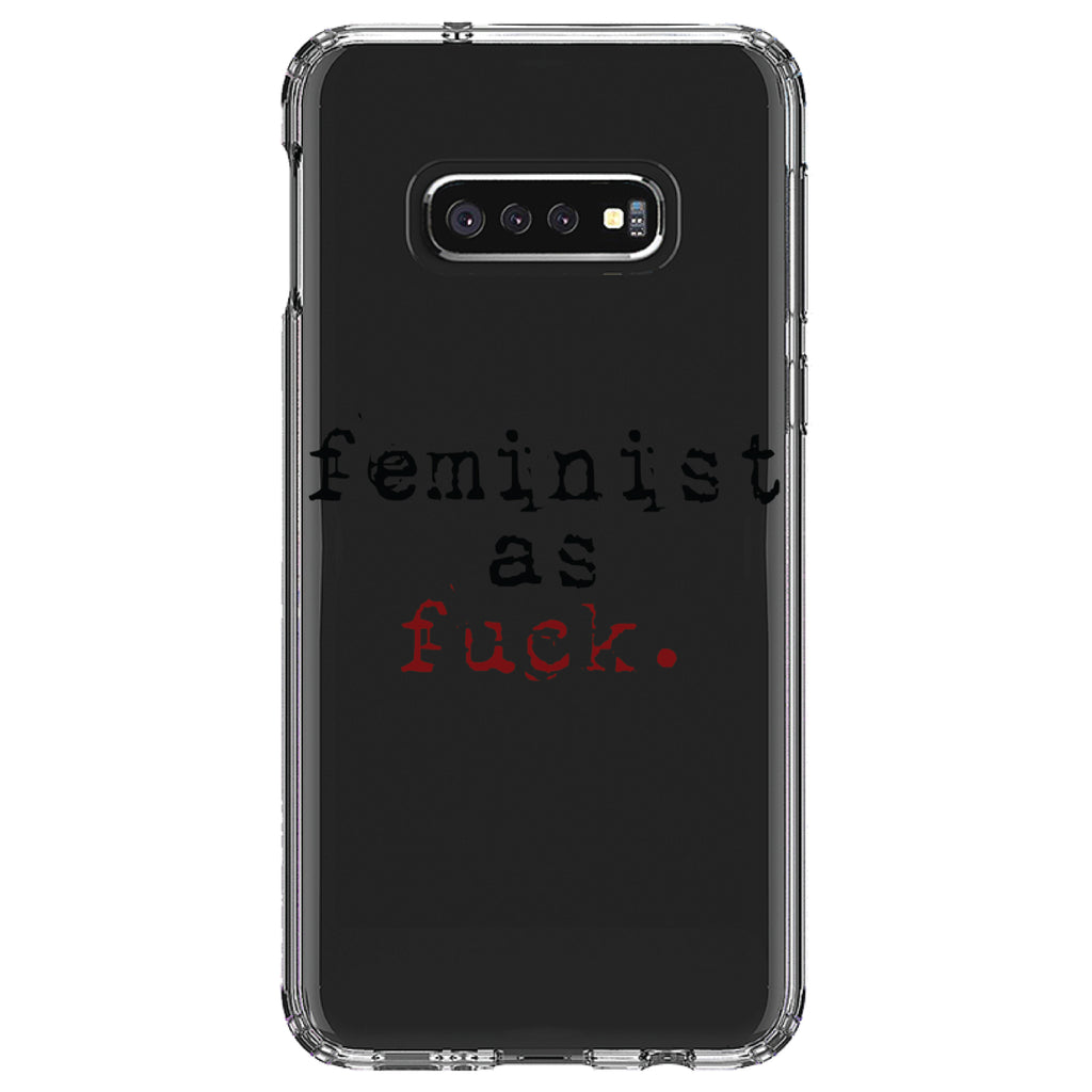 Feminist as F%ck Clear Shockproof iPhone Case, view 18