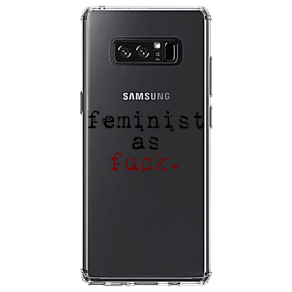 Feminist as F%ck Clear Shockproof iPhone Case, view 12