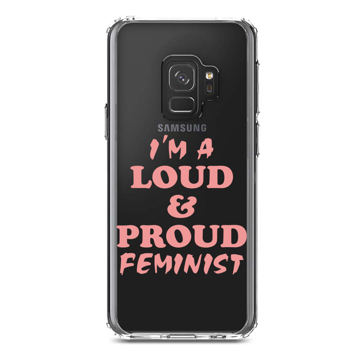 I'm a Loud & Proud Feminist Clear Shockproof iPhone Case, view 19