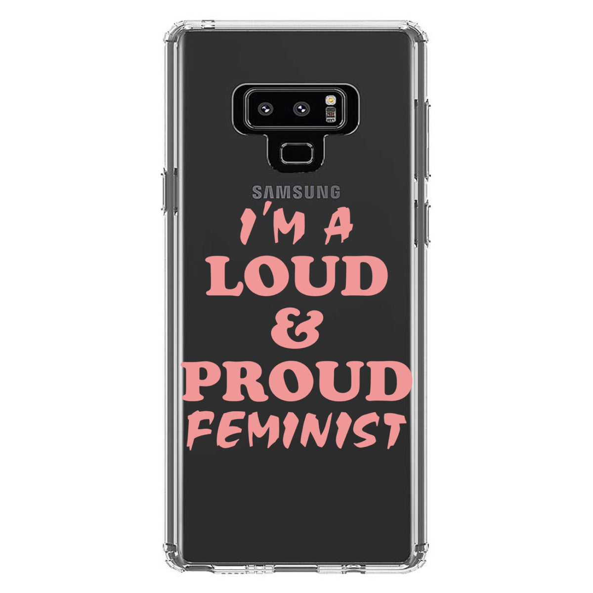 I'm a Loud & Proud Feminist Clear Shockproof iPhone Case, view 11
