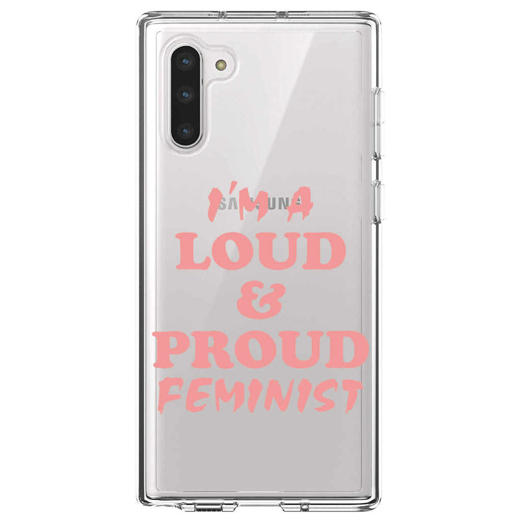 I'm a Loud & Proud Feminist Clear Shockproof iPhone Case, view 9