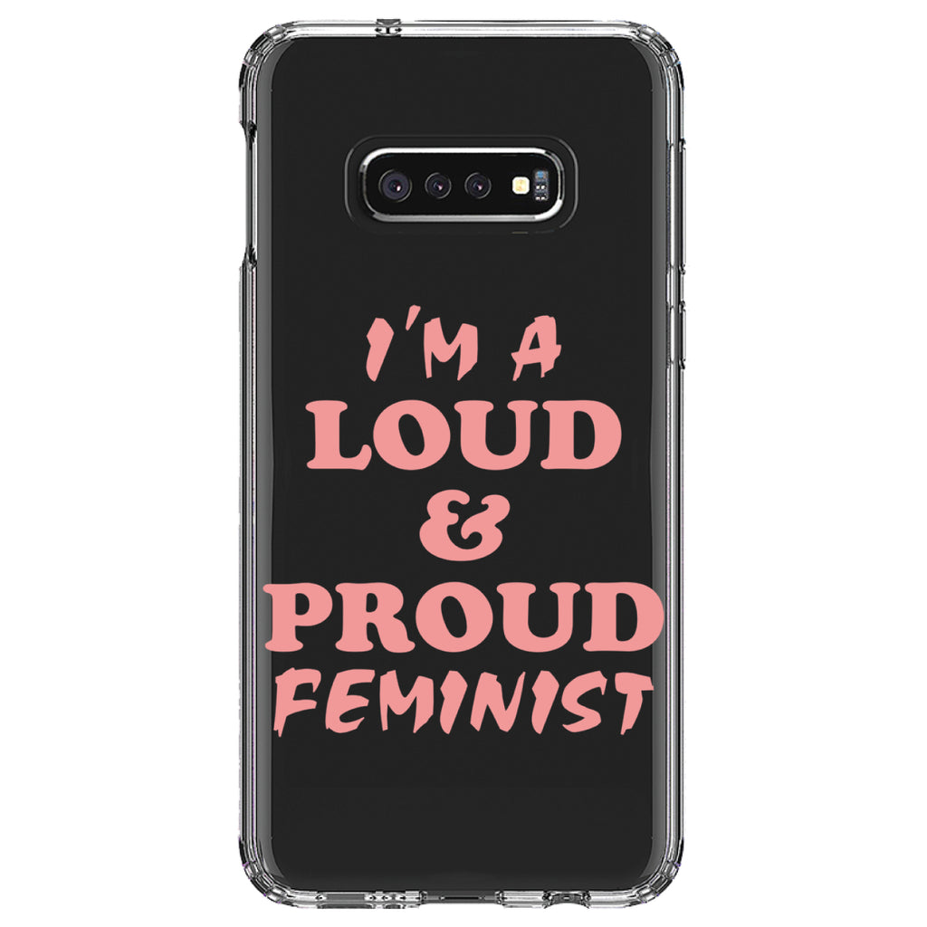 I'm a Loud & Proud Feminist Clear Shockproof iPhone Case, view 18
