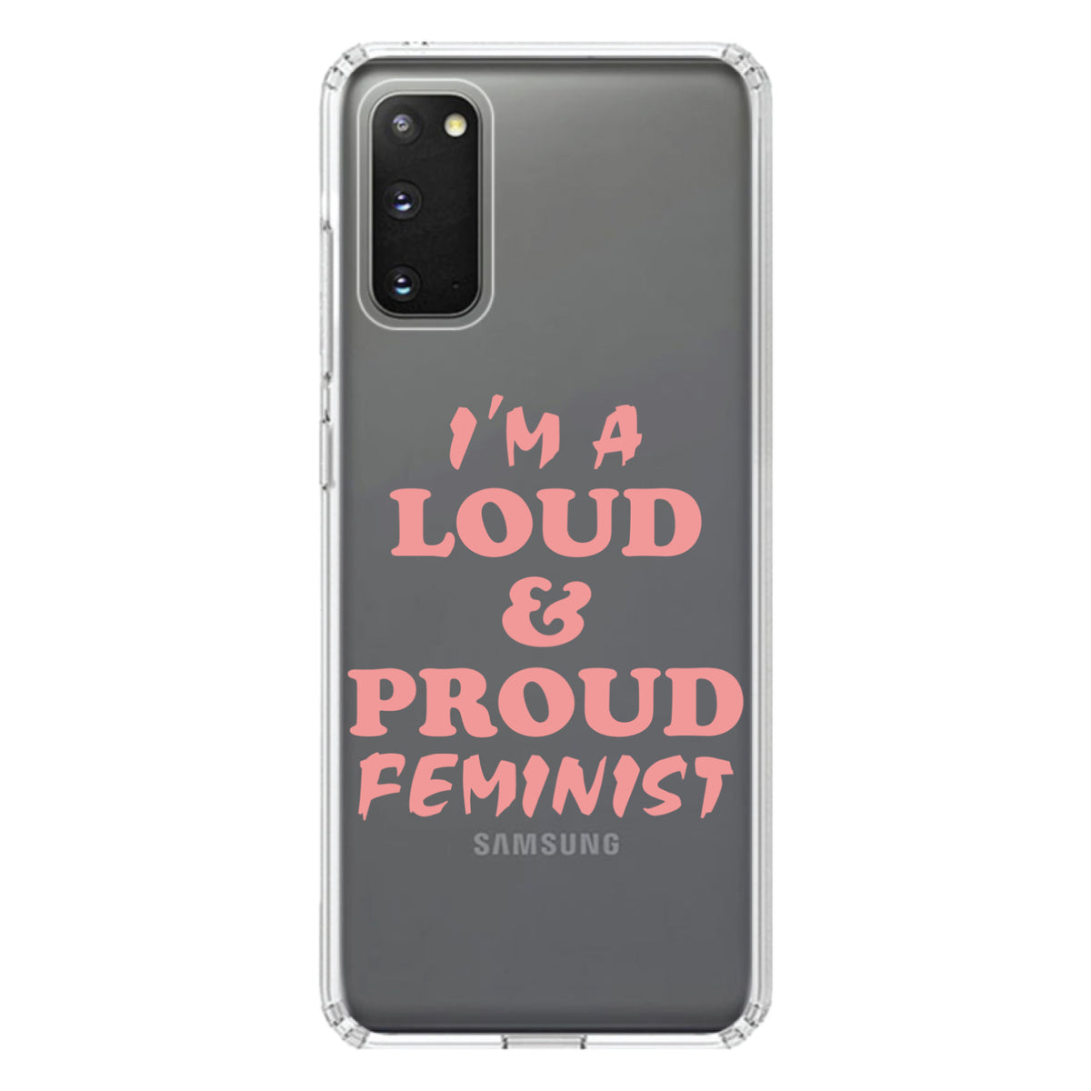 I'm a Loud & Proud Feminist Clear Shockproof iPhone Case, view 15