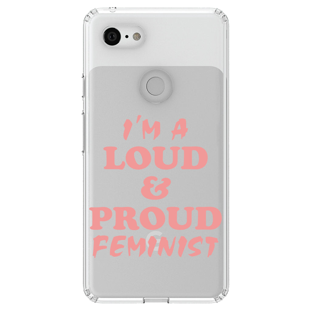 I'm a Loud & Proud Feminist Clear Shockproof iPhone Case, view 22