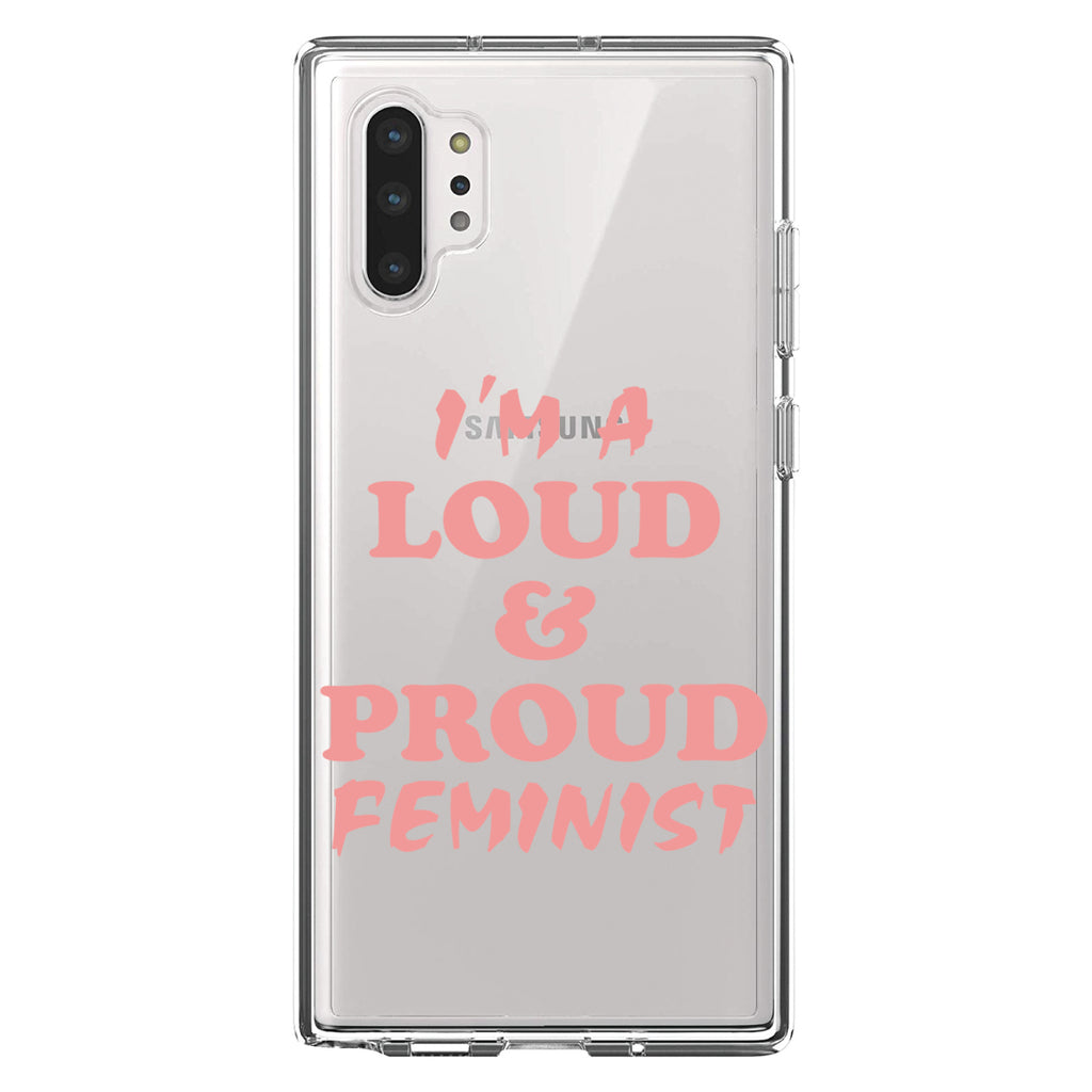 I'm a Loud & Proud Feminist Clear Shockproof iPhone Case, view 10