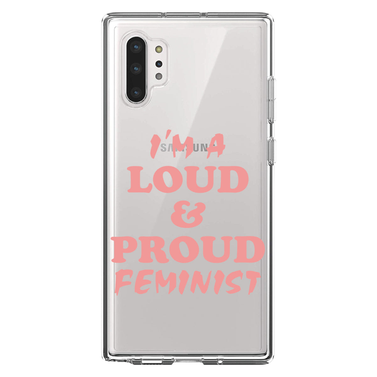 I'm a Loud & Proud Feminist Clear Shockproof iPhone Case, view 10