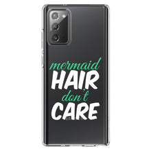 DistinctInk® Clear Shockproof Hybrid Case for Apple iPhone / Samsung Galaxy / Google Pixel - Mermaid Hair Don't Care