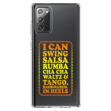 DistinctInk® Clear Shockproof Hybrid Case for Apple iPhone / Samsung Galaxy / Google Pixel - Swing Salsa Rumba Cha Cha Waltz in Heels
