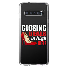 DistinctInk® Clear Shockproof Hybrid Case for Apple iPhone / Samsung Galaxy / Google Pixel - Closing Deals in High Heels