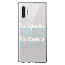 DistinctInk® Clear Shockproof Hybrid Case for Apple iPhone / Samsung Galaxy / Google Pixel - The Higher the Heels The Closer to Heaven