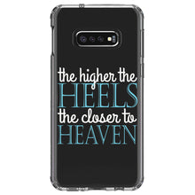 DistinctInk® Clear Shockproof Hybrid Case for Apple iPhone / Samsung Galaxy / Google Pixel - The Higher the Heels The Closer to Heaven