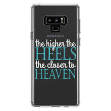 DistinctInk® Clear Shockproof Hybrid Case for Apple iPhone / Samsung Galaxy / Google Pixel - The Higher the Heels The Closer to Heaven