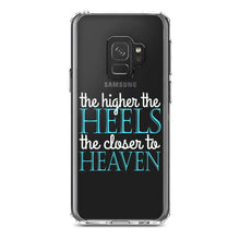 DistinctInk® Clear Shockproof Hybrid Case for Apple iPhone / Samsung Galaxy / Google Pixel - The Higher the Heels The Closer to Heaven