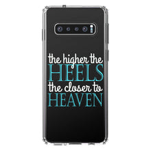 DistinctInk® Clear Shockproof Hybrid Case for Apple iPhone / Samsung Galaxy / Google Pixel - The Higher the Heels The Closer to Heaven